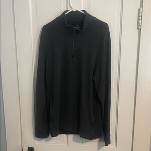 Mack Weldon Dark Gray Zip-Up Sweater